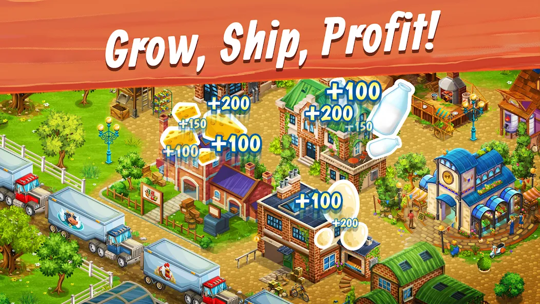 Big Farm: Mobile Harvest (Биг Фарм) [МОД: Много монет, Открытые уровни и Мега MOD] Screenshot 4