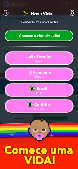 BitLife BR — Simulação de vida (БитЛайф БР) [MOD: Разблокировано] - Скриншот 1