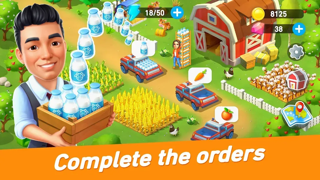Goodville: Farm Game Adventure (Гудвилль) [МОД: Много денег, Монет и Все открыто] Screenshot 3