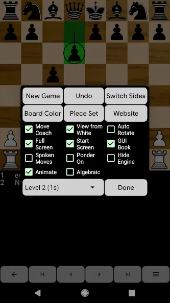 Chess for Android (Шахматы для ) [МОД: Меню, Бесконечные монеты и Открытые уровни] Screenshot 3