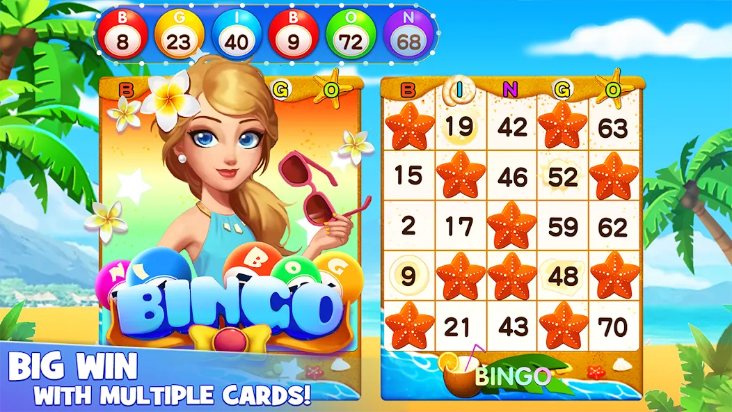 Bingo Lucky: Play Bingo Games (Бинго Лаки) [МОД: Много денег, Монет и Все открыто] Screenshot 1