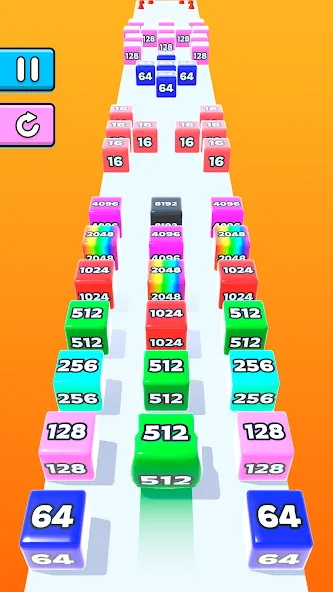 Jelly Run 2048 (Джелли Ран 2048) [МОД: Меню, Бесконечные монеты и Открытые уровни] Screenshot 2