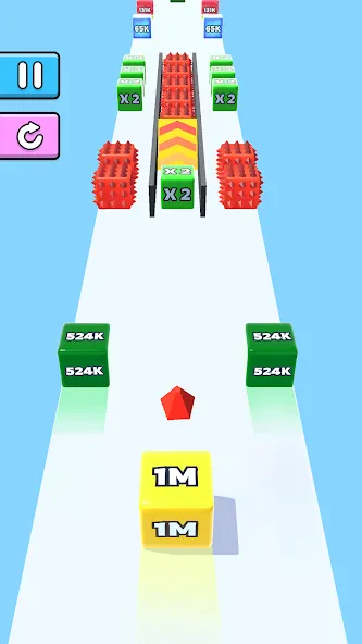 Jelly Run 2048 (Джелли Ран 2048) [МОД: Меню, Бесконечные монеты и Открытые уровни] Screenshot 3