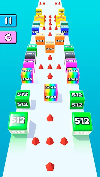 Jelly Run 2048 (Джелли Ран 2048) [МОД: Меню, Бесконечные монеты и Открытые уровни] Screenshot 4