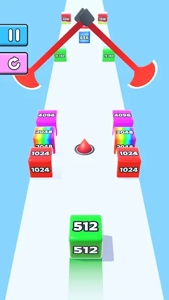 Jelly Run 2048 (Джелли Ран 2048) [МОД: Меню, Бесконечные монеты и Открытые уровни] Screenshot 5