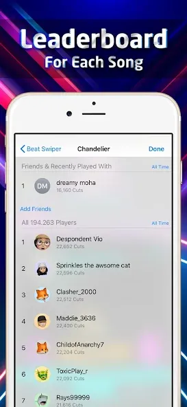 Beat Swiper (Бит Свайпер) [MOD: Много монет/Энергии] - Скриншот 5