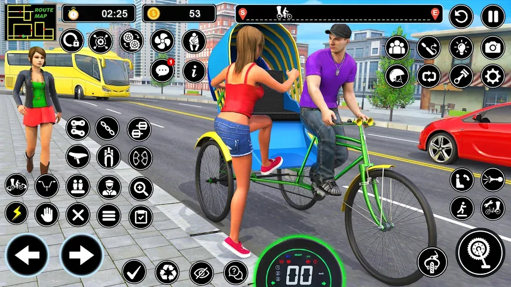 BMX Cycle Games 3D Cycle Race (игры на велосипеде 3D гонка) [МОД: Деньги, Монеты и Меню MOD] Screenshot 2