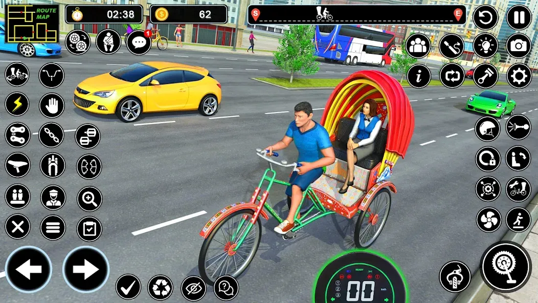 BMX Cycle Games 3D Cycle Race (игры на велосипеде 3D гонка) [МОД: Деньги, Монеты и Меню MOD] Screenshot 3