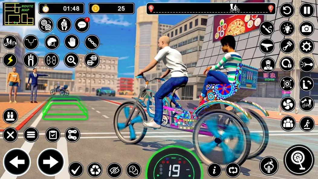 BMX Cycle Games 3D Cycle Race (игры на велосипеде 3D гонка) [МОД: Деньги, Монеты и Меню MOD] Screenshot 4