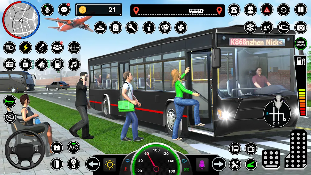 Bus Simulator - Driving Games [МОД: Деньги, Монеты и Меню MOD] Screenshot 2