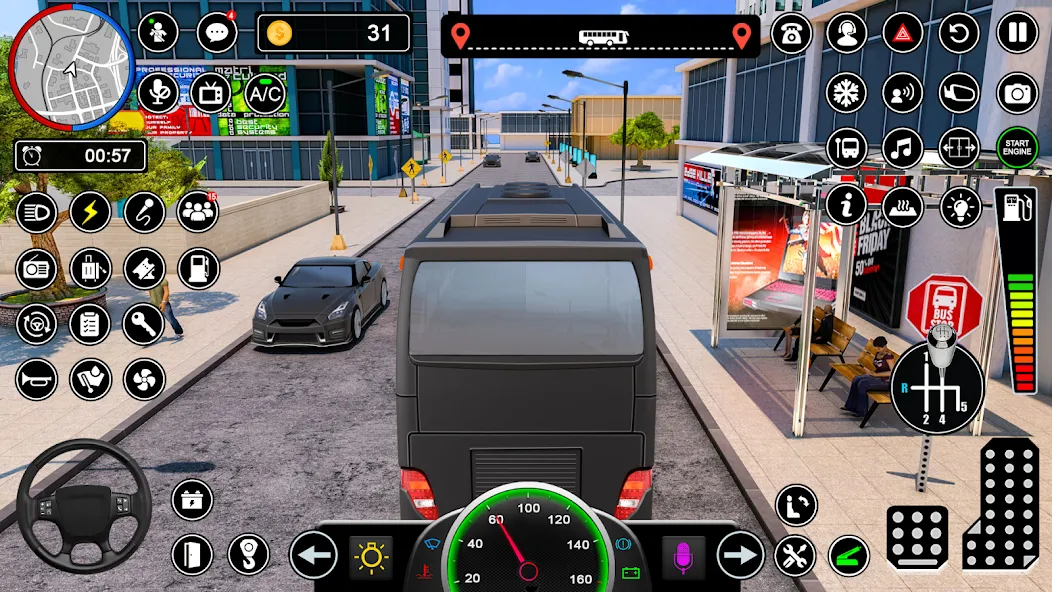 Bus Simulator - Driving Games [МОД: Деньги, Монеты и Меню MOD] Screenshot 3