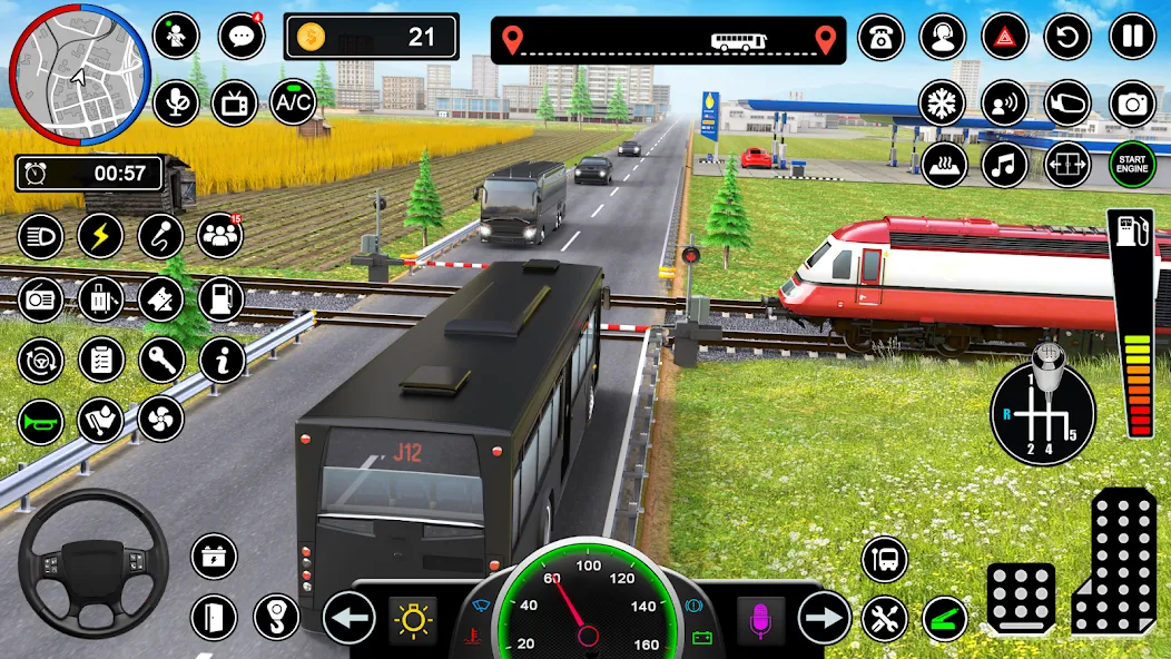 Bus Simulator - Driving Games [МОД: Деньги, Монеты и Меню MOD] Screenshot 4