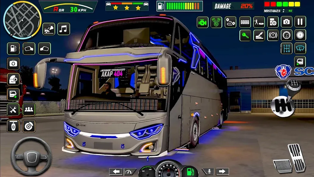 Public Coach Bus Driving Game (Паблик Коуч Бас Драйвинг Гейм) [МОД: Все открыто, Дополнительные деньги и Меню MOD] Screenshot 1