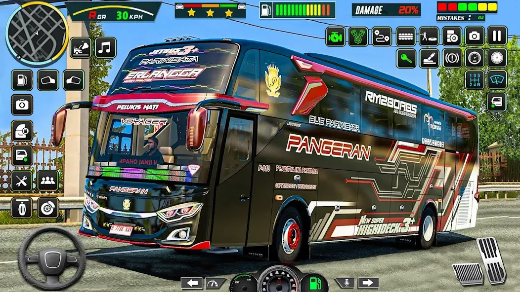 Public Coach Bus Driving Game (Паблик Коуч Бас Драйвинг Гейм) [МОД: Все открыто, Дополнительные деньги и Меню MOD] Screenshot 3