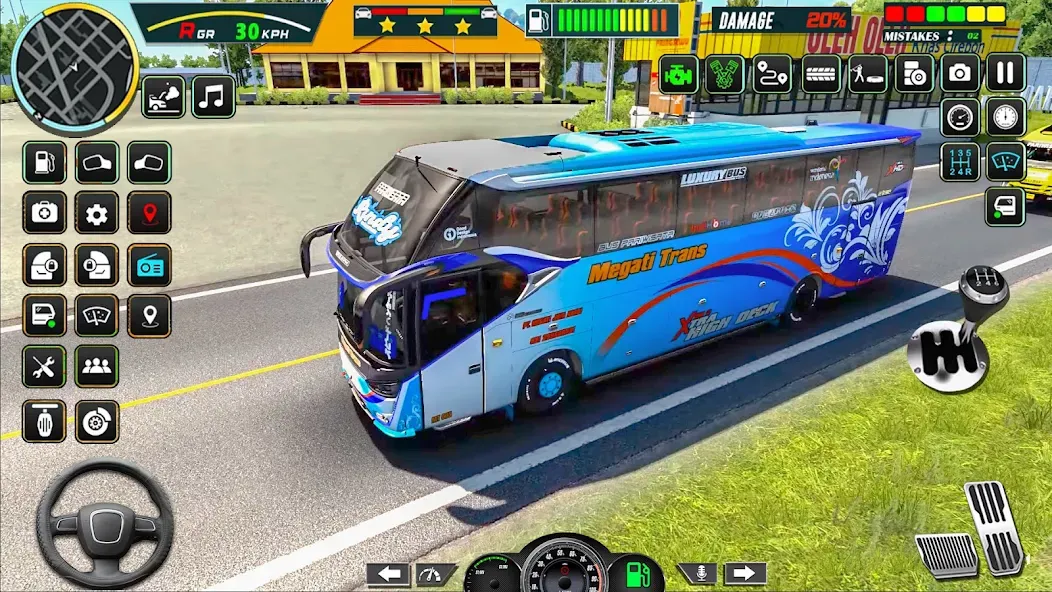 Public Coach Bus Driving Game (Паблик Коуч Бас Драйвинг Гейм) [МОД: Все открыто, Дополнительные деньги и Меню MOD] Screenshot 4