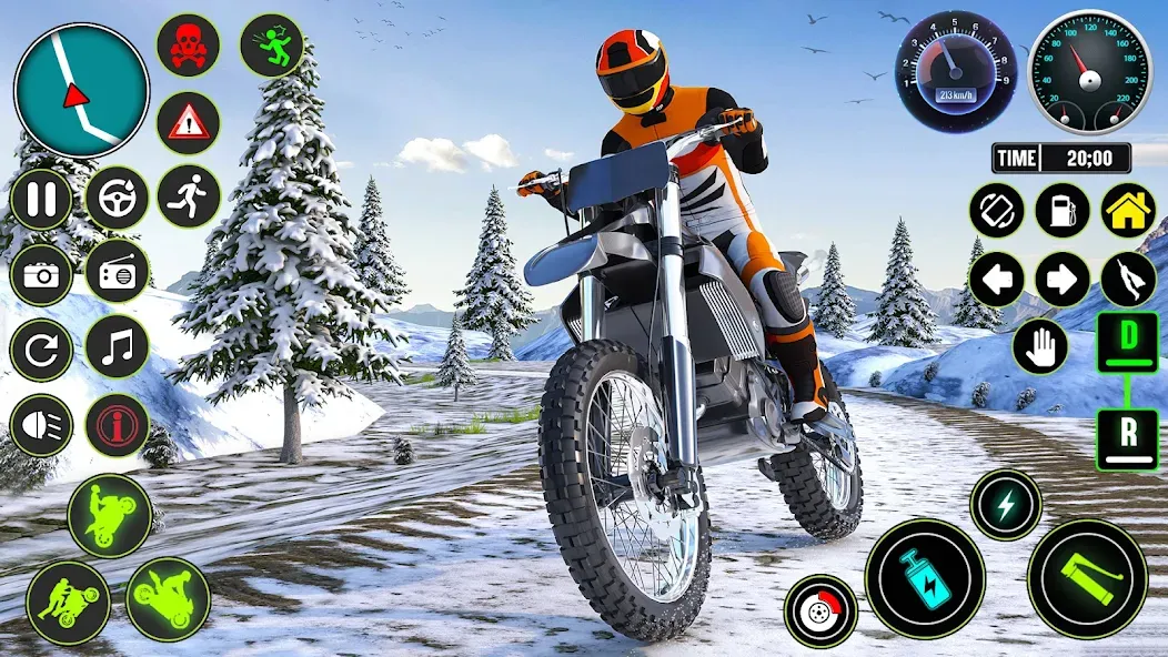 GT Bike Racing Game Moto Stunt (ДжиТи Байк Рейсинг Гейм Мото Стант) [МОД: Меню, Бесконечные монеты и Открытые уровни] Screenshot 3