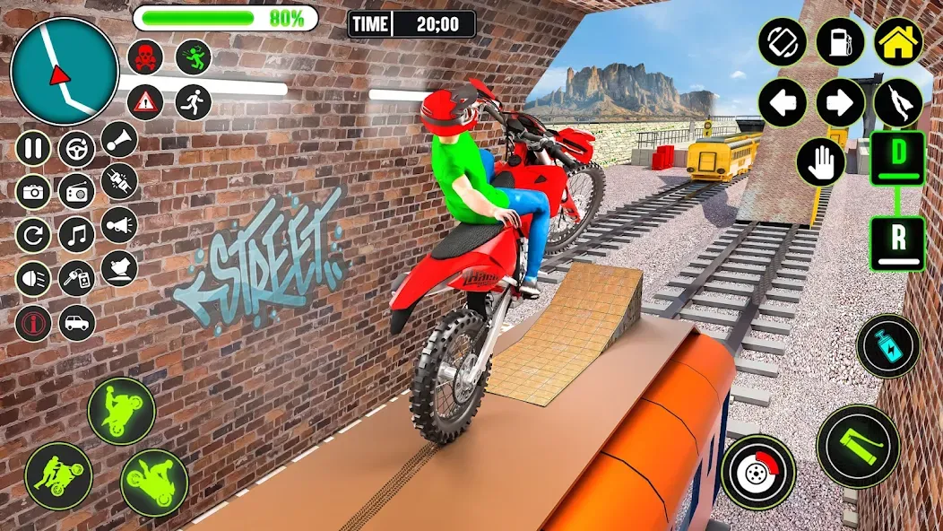 GT Bike Racing Game Moto Stunt (ДжиТи Байк Рейсинг Гейм Мото Стант) [МОД: Меню, Бесконечные монеты и Открытые уровни] Screenshot 5