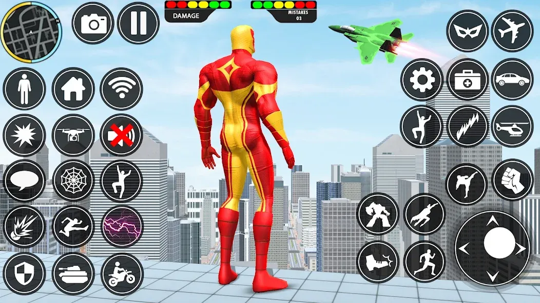 Rope Hero: Speed Hero Games (Роуп Хиро) [МОД: Деньги, Монеты и Меню MOD] Screenshot 2