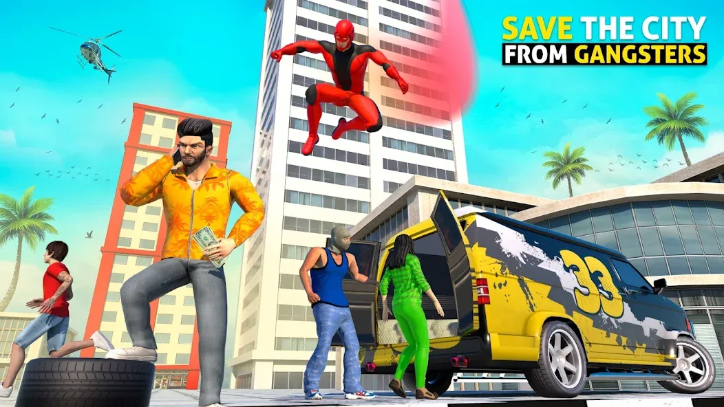 Rope Hero: Speed Hero Games (Роуп Хиро) [МОД: Деньги, Монеты и Меню MOD] Screenshot 4