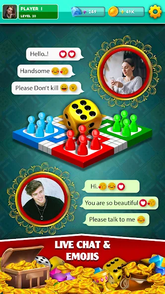 Multiplayer Dice Ludo Games (Мультиплеер Дайс Лудо Игры) [МОД: Деньги, Монеты и Меню MOD] Screenshot 2