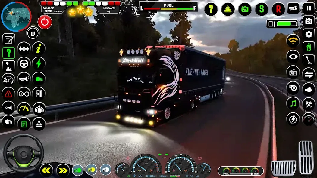 Truck Driving Euro Truck Game [МОД: Много денег, Монет и Все открыто] Screenshot 2