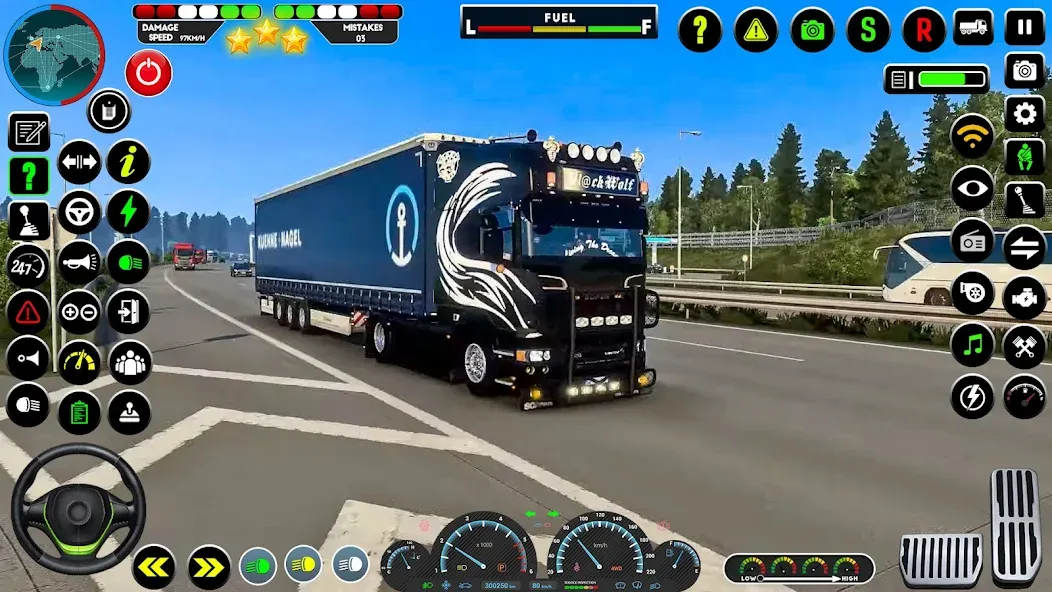 Truck Driving Euro Truck Game [МОД: Много денег, Монет и Все открыто] Screenshot 4