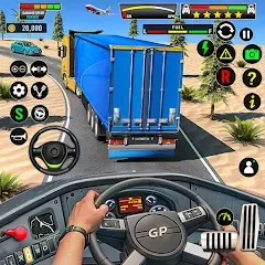 Скачать Truck Driving Euro Truck Game [МОД: Много денег, Монет и Все открыто] | Взлом Truck Driving Euro Truck Game на Андроид