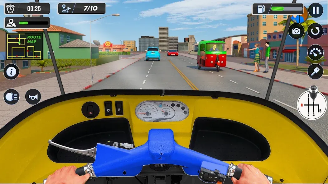 Tuk Tuk Auto Driving Games 3D [МОД: Много монет, Открытые уровни и Мега MOD] Screenshot 2