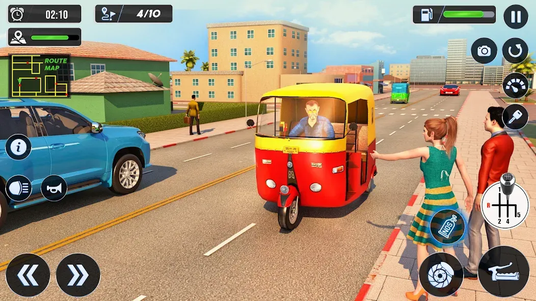 Tuk Tuk Auto Driving Games 3D [МОД: Много монет, Открытые уровни и Мега MOD] Screenshot 3