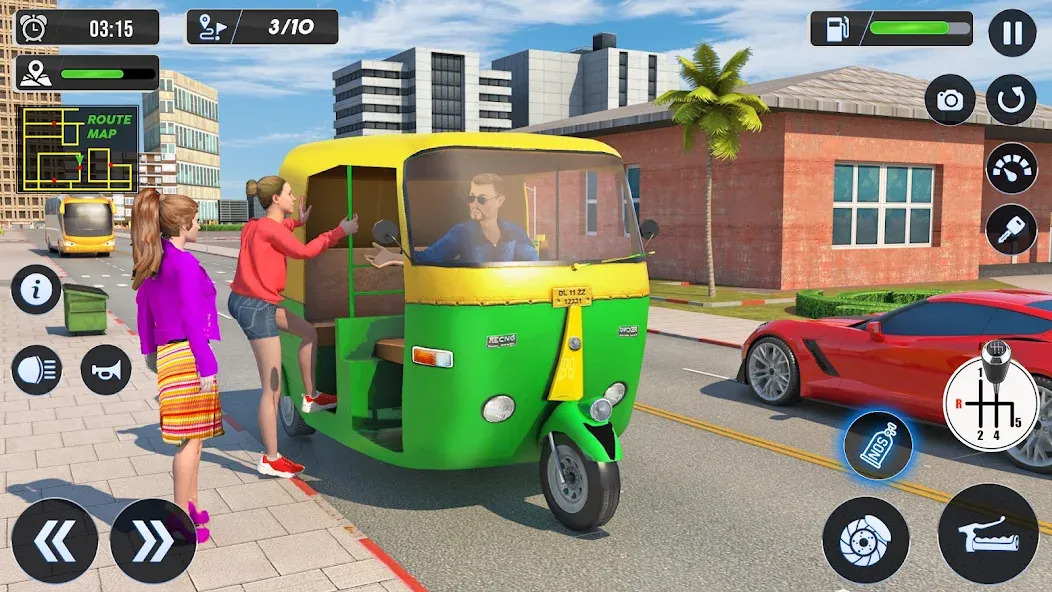 Tuk Tuk Auto Driving Games 3D [МОД: Много монет, Открытые уровни и Мега MOD] Screenshot 4