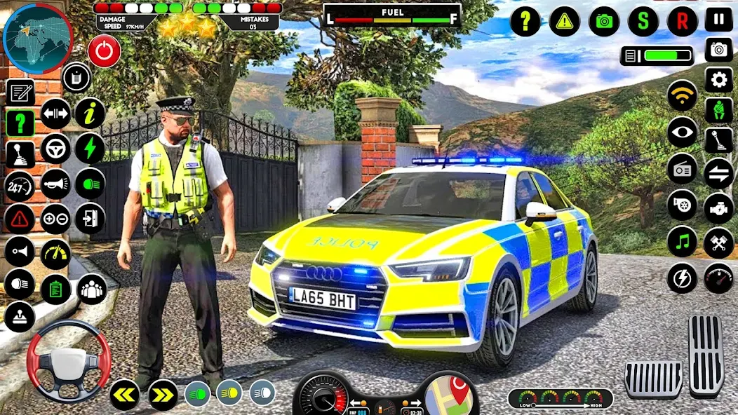 NYPD Police Car Parking Game [МОД: Все открыто, Дополнительные деньги и Меню MOD] Screenshot 1