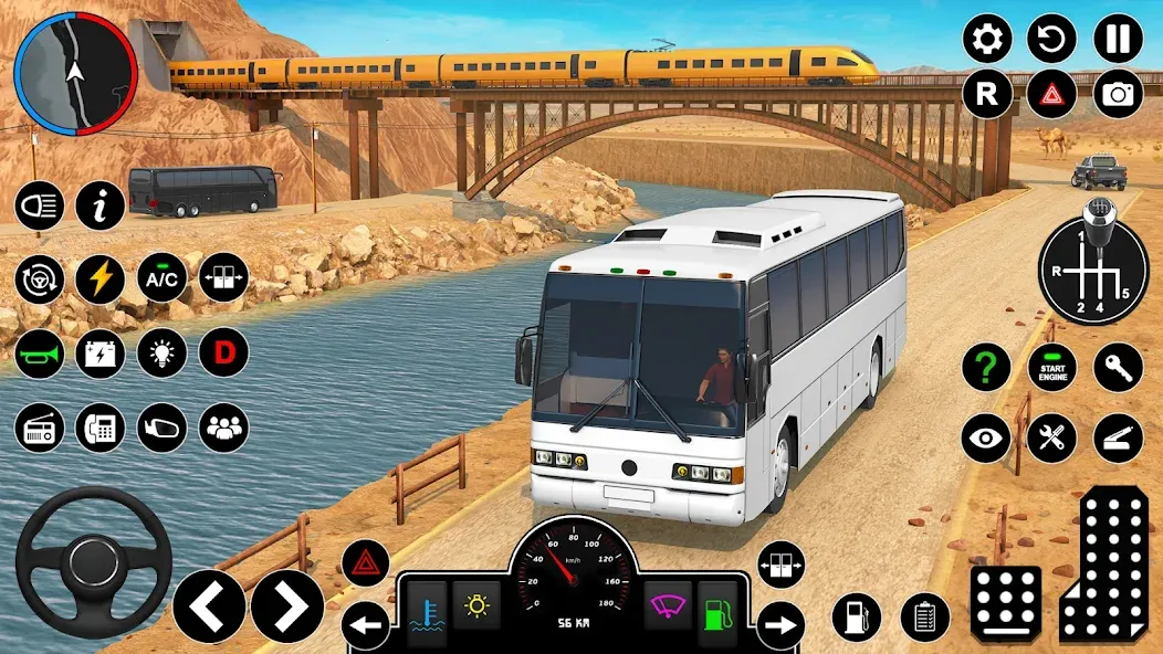 Offroad Bus Simulator Bus Game (Оффроуд Автобус Симулятор Игра) [МОД: Много монет, Открытые уровни и Мега MOD] Screenshot 1