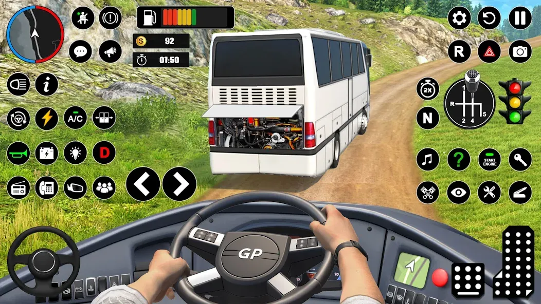 Offroad Bus Simulator Bus Game (Оффроуд Автобус Симулятор Игра) [МОД: Много монет, Открытые уровни и Мега MOD] Screenshot 3