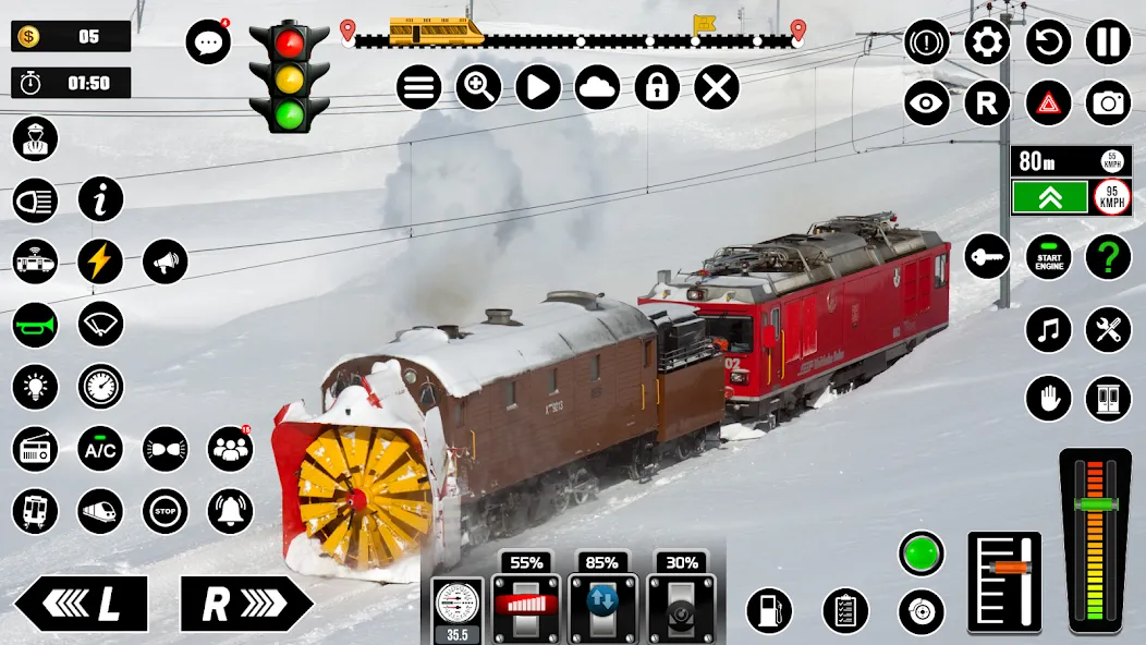 Railway Train Simulator Games [МОД: Много монет, Открытые уровни и Мега MOD] Screenshot 4