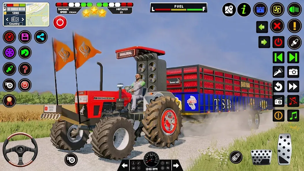 Tractor Driving - Tractor Game [МОД: Меню, Бесконечные монеты и Открытые уровни] Screenshot 1