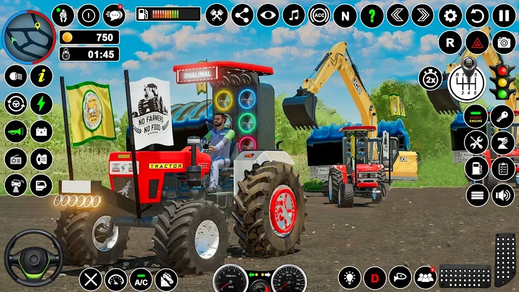 Tractor Driving - Tractor Game [МОД: Меню, Бесконечные монеты и Открытые уровни] Screenshot 3