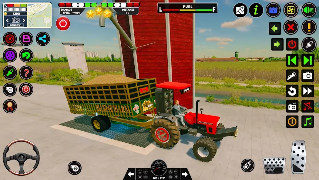 Tractor Driving - Tractor Game [МОД: Меню, Бесконечные монеты и Открытые уровни] Screenshot 4