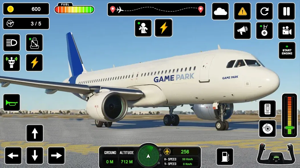 Pilot Simulator: Airplane Game [МОД: Бесконечные деньги, Монеты и Мега MOD] Screenshot 1