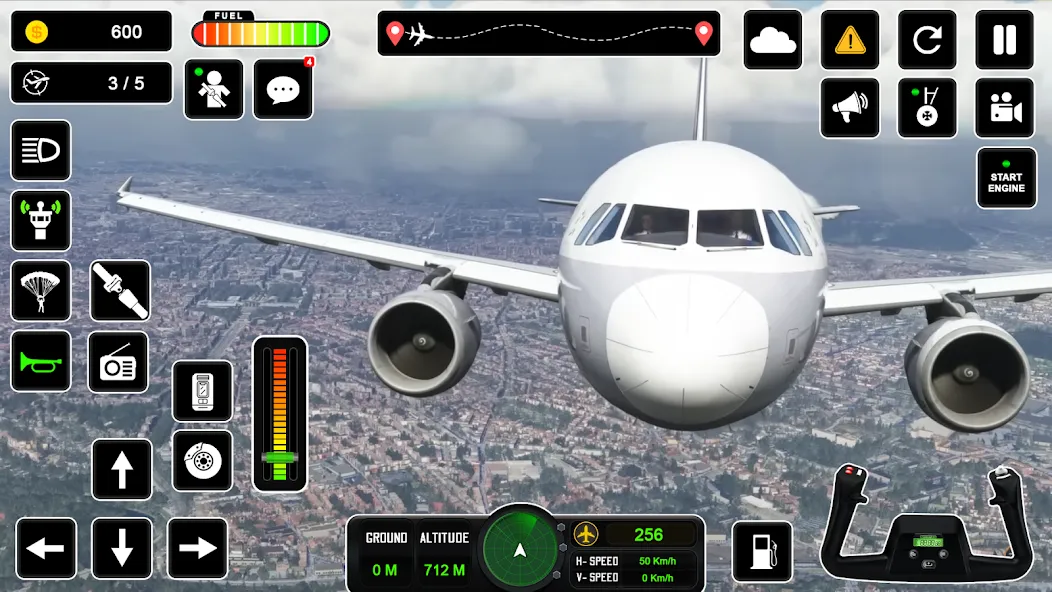 Pilot Simulator: Airplane Game [МОД: Бесконечные деньги, Монеты и Мега MOD] Screenshot 2