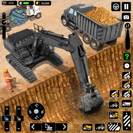Snow Offroad Construction Game [МОД: Деньги, Монеты и Меню MOD] Screenshot 1