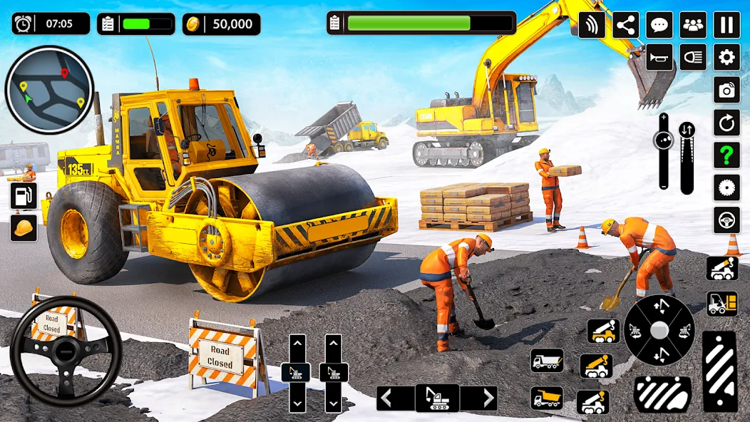 Snow Offroad Construction Game [МОД: Деньги, Монеты и Меню MOD] Screenshot 4