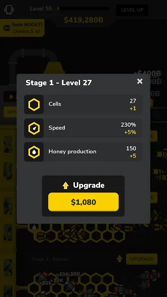 Idle Bee Factory Tycoon [МОД: Все открыто, Дополнительные деньги и Меню MOD] Screenshot 2