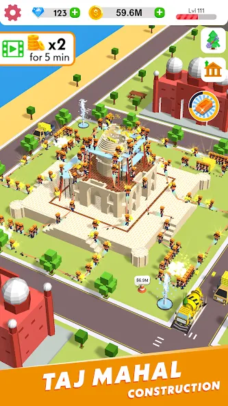 Idle Construction 3D (Айдл Конструкшн 3Д) [МОД: Бесконечные деньги, Монеты и Мега MOD] Screenshot 5