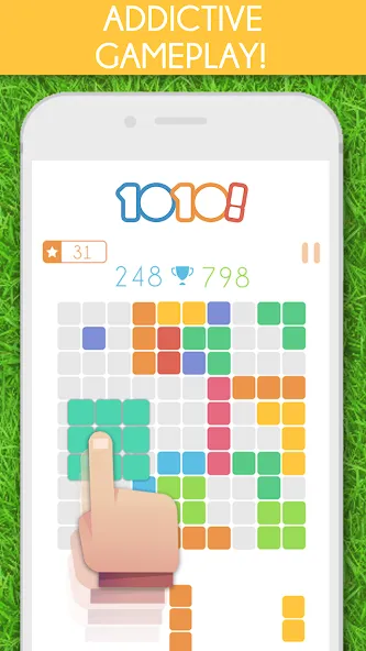 1010! Block Puzzle Game [МОД: Много денег, Монет и Все открыто] Screenshot 1