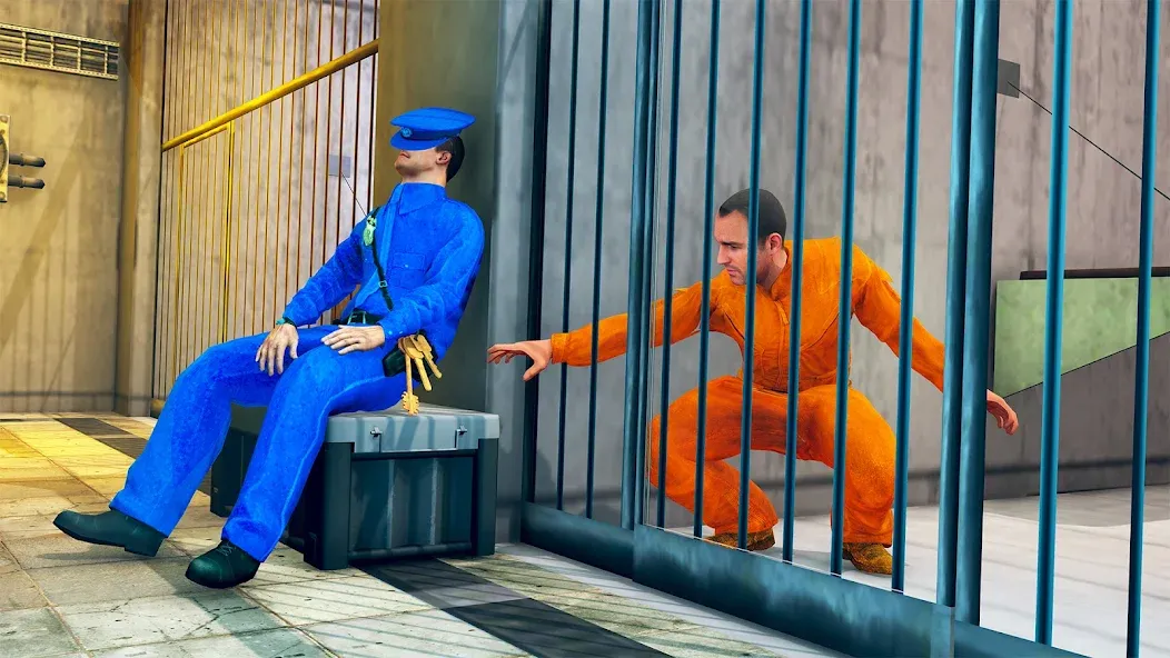 Prison Escape- Jail Break Game (Побег из тюрьмы 3D) [МОД: Деньги, Монеты и Меню MOD] Screenshot 1
