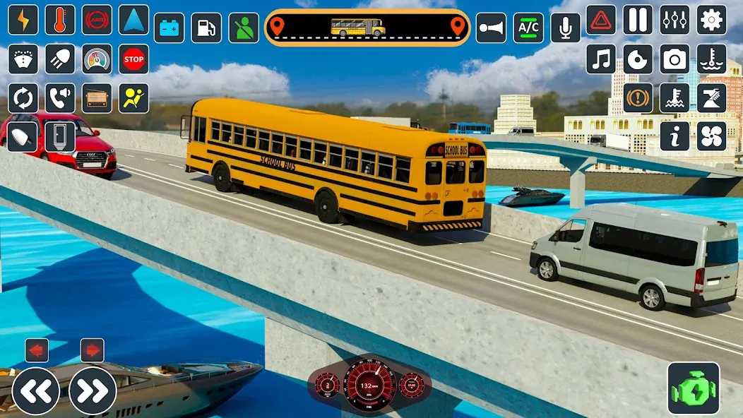 School Bus 3d : City Bus Games (Школьный автобус симулятор игры на автобусе) [МОД: Много денег, Монет и Все открыто] Screenshot 4