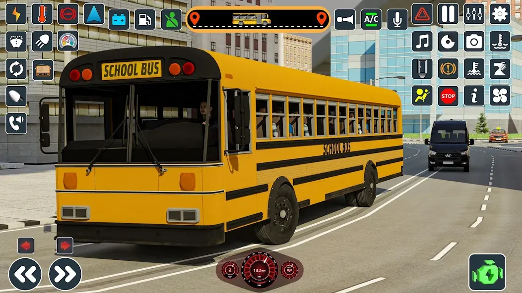 School Bus 3d : City Bus Games (Школьный автобус симулятор игры на автобусе) [МОД: Много денег, Монет и Все открыто] Screenshot 5