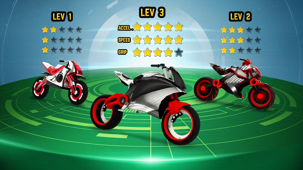 Gravity Rider: Space Bike Race (Гравити Райдер) [МОД: Много монет, Открытые уровни и Мега MOD] Screenshot 5