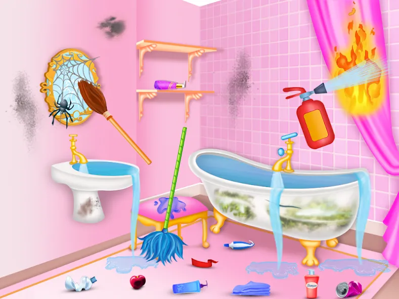 Princess house cleaning advent [МОД: Много денег, Монет и Все открыто] Screenshot 1