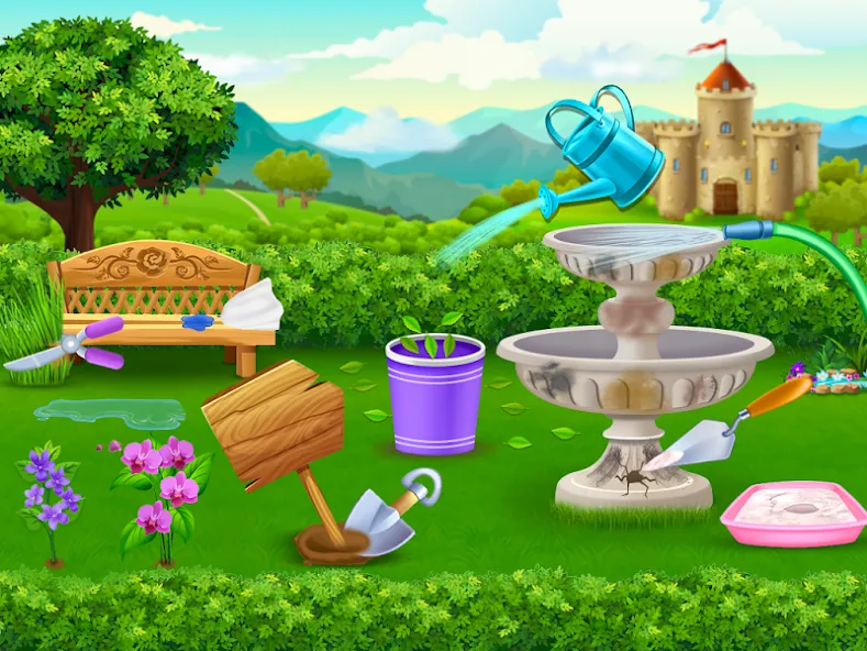 Princess house cleaning advent [МОД: Много денег, Монет и Все открыто] Screenshot 3